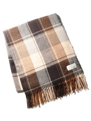 チェック柄ストール