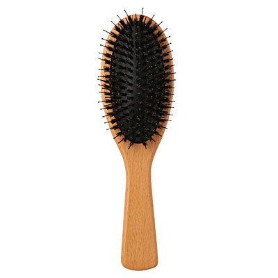 木柄ヘアケアブラシ