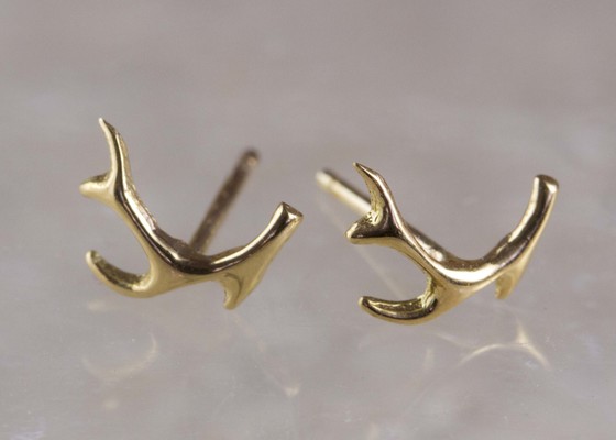 PLUIE Antler Earring Gold Plating プリュイ アントラーピアス ゴールドプレーティング