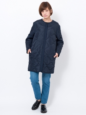 LONG QUILTED NYLON JACKET