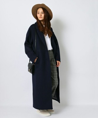 DROP SHOULDER LONG COAT／atmos
