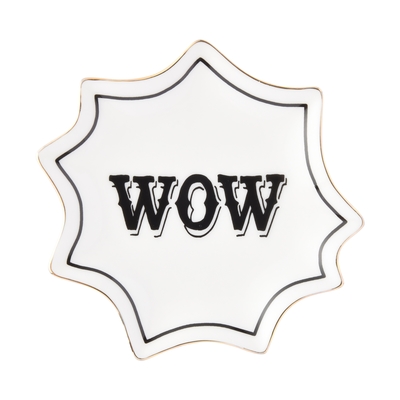 スピーチバブル プレート WOW