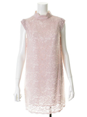 【31 Sons de mode】レースハイネックノースリーブワンピース