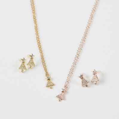 クリスマスSETピアス＆ネックレス