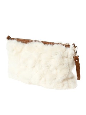 【Color】フェイクファー2wayクラッチバッグ