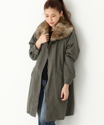 ラビットファーコート/AEBC RBT FUR CLR CT