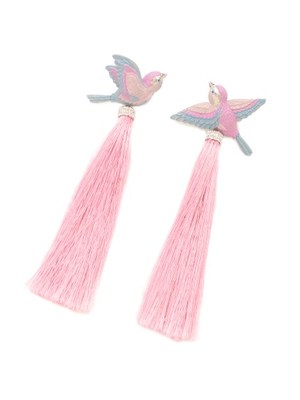 Hummingbirds Tassel Earrings