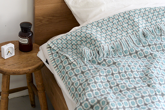 LAPUAN KANKURIT/ウールブランケット/CORONA/ターコイズ