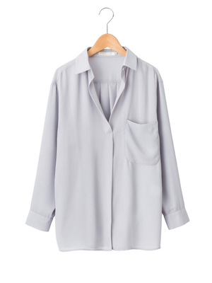 シフォンゆるシルエットシャツ