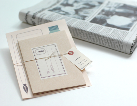 レターセット ink ＆ pen（茶色）