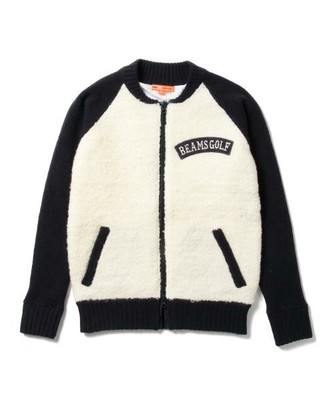 防風　ニットブルゾン