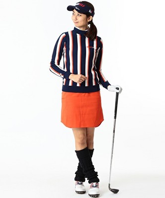 防風機能つき ストライプニット