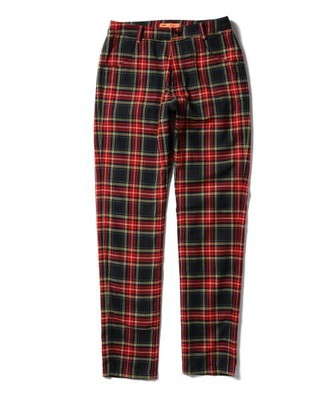 防風　チェックパンツ