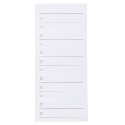 植林木ペーパーチェックリスト付箋紙