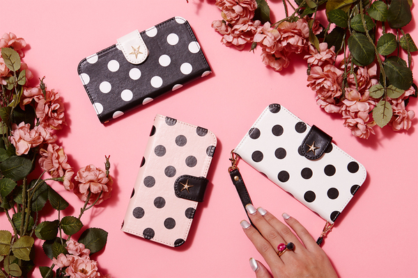 【MERY掲載商品】STARRY ドットグラム(iP6/6s) 鏡・カード・ストラップ付き