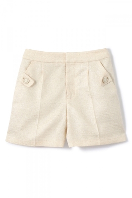 LAME COMPACT SHORT PANTS