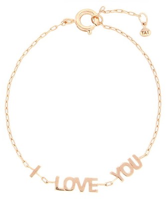 【TAI】チェーンブレスレット"I LOVE YOU"