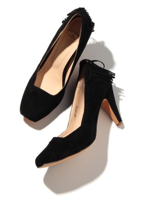 Lily Brownバックフリンジパンプス