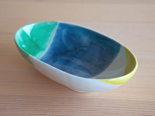 古川桜　だ円小鉢