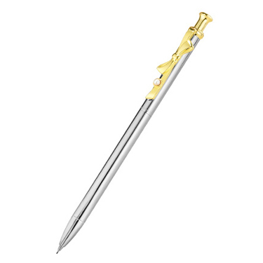 シャープペンシル　リボンモチーフ