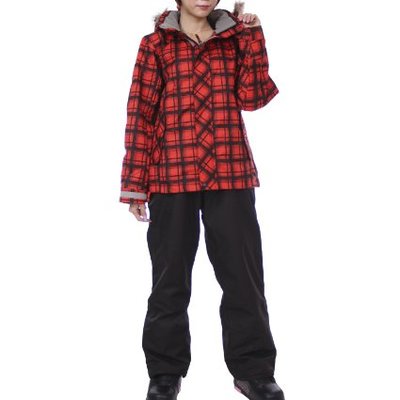 VAXPOT(バックスポット) スキーウェア レディース 上下セット VA-2019 CH-RED/BLK