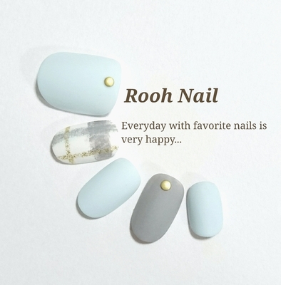 冬のアイスカラーブランケットネイル