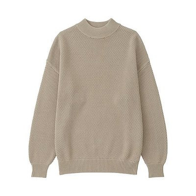 WOMEN コットンオーバーサイズハイネックセーター(長袖)
