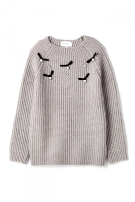 MULTI BOW BOTTLENECK KNIT