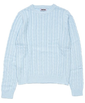 コットンケーブルセーター