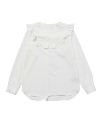 フリルヨーク クルーネック ブラウス