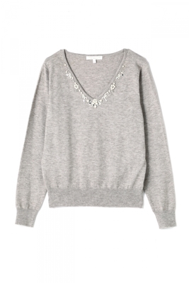 ビジュープレーンニット