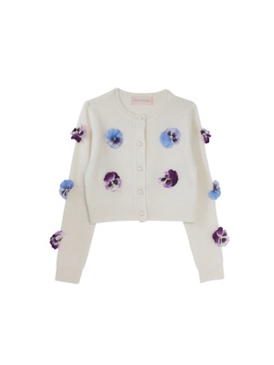Pansy knit cardigan