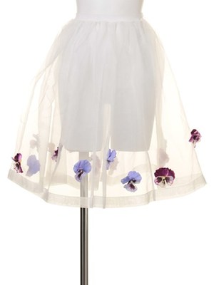 pansy organdie skirt