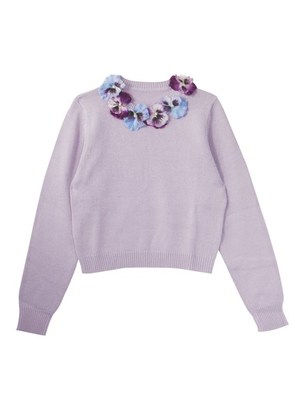 Pansy knit pullover