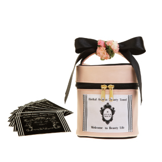 ハーバルアロマビューティタオル ピンク