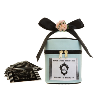 ハーバルアロマビューティータオル　ブルー