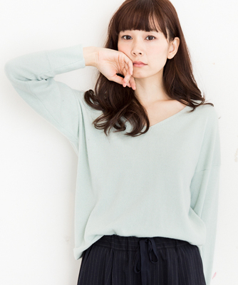 シルクカシミヤニット プルオーバー