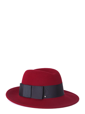 HATS FEDORA WITH GROSGRAIN TAB BOW