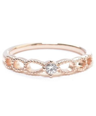 レース ピンキーリング