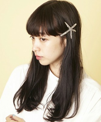 ヒトデビッグバレッタ 髪留め ヘアクリップ UR-289