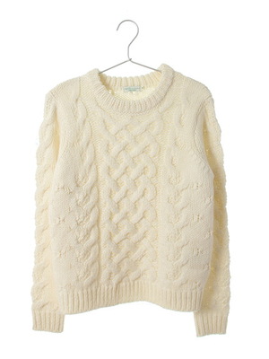 【40%off】クロスケーブルニットプルオーバー