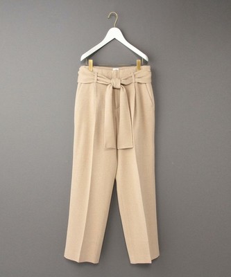 ＜6(ROKU)＞LINEN MIX HIGH WAIST PANTS/ﾊﾟﾝﾂ