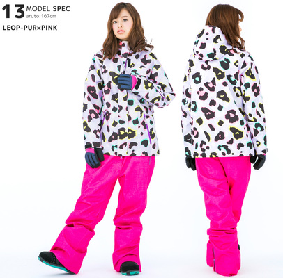 2016年 流行の人気新作スノボウェア13.LEOP-PUR×PINK