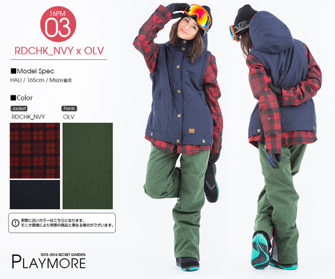 2015-2016 新作 SECRET GARDEN/PLAYMORE03.RDCHK_NVY×OLV