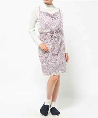 エプロン　ジャムフラワーＷ／エンブロイダリー