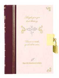 カギ付き　天使柄日記