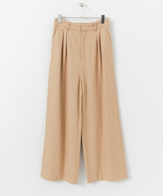 Sonny Label ウール混ツータックワイドパンツ