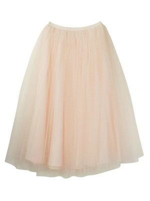 Honey mi Honey (ハニーミーハニー)  [新色追加&再入荷]tulle long skirt