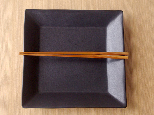 黒マット スクエアプレート