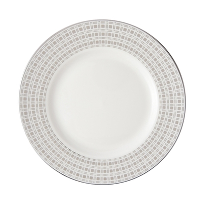 プラタ プレート チェック シルバー